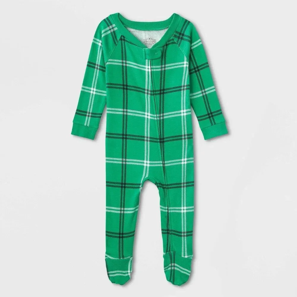 Baby Plaid Matching Family Footed Pajama | Wondershop | 6-9 Mos